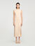 Fringed knit maxi dress