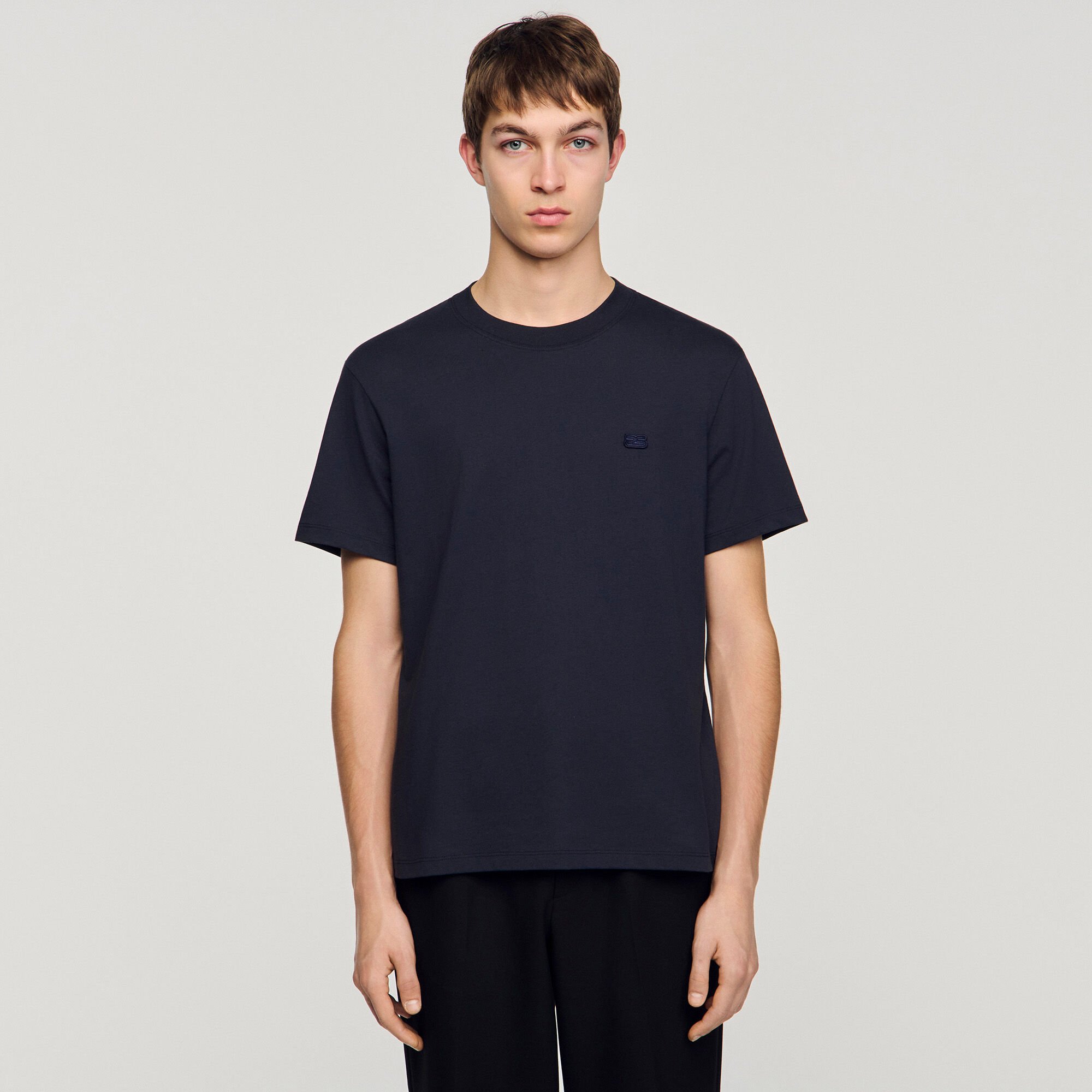 T-shirt with double S patch