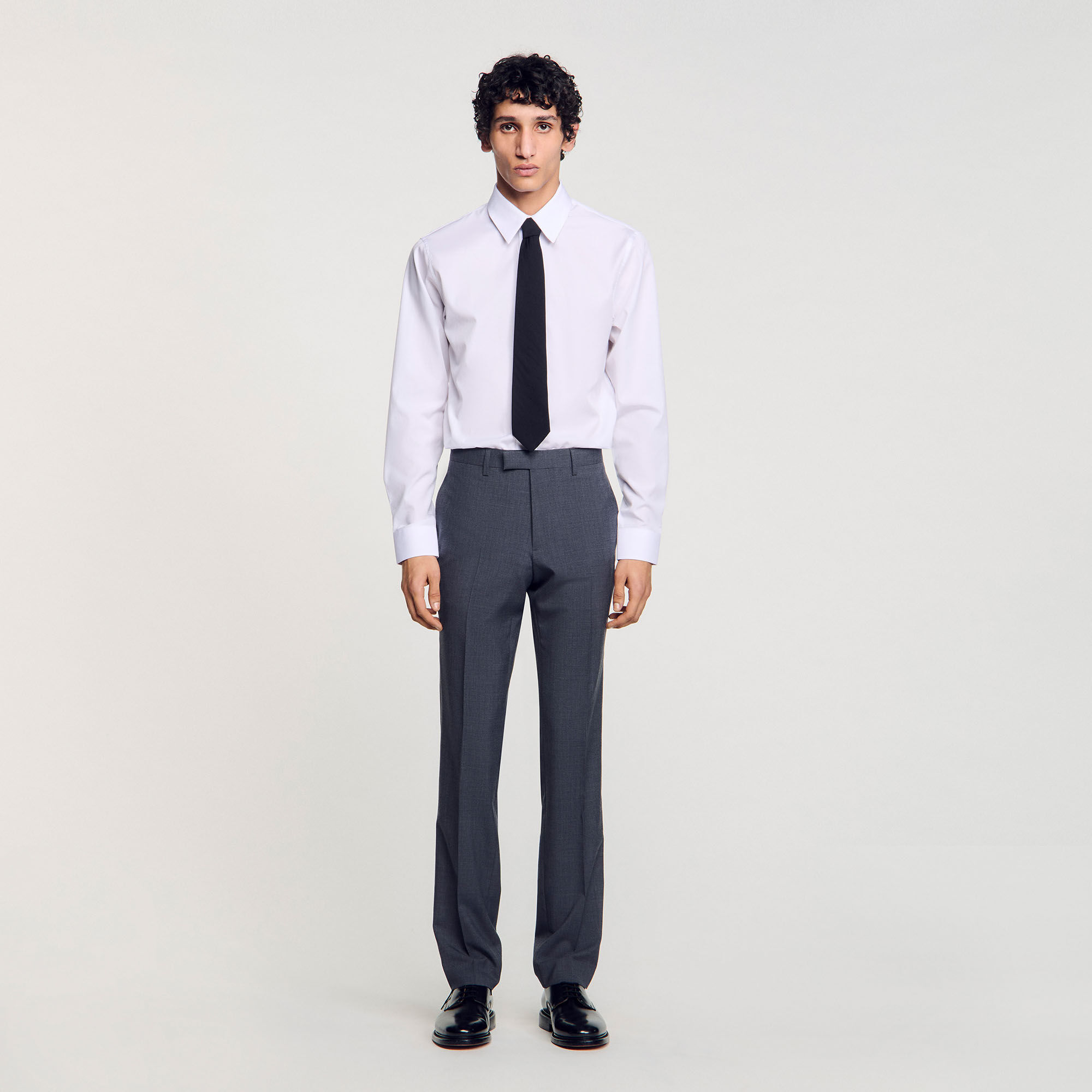Wool suit trousers