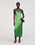 Fluid satin-effect dress