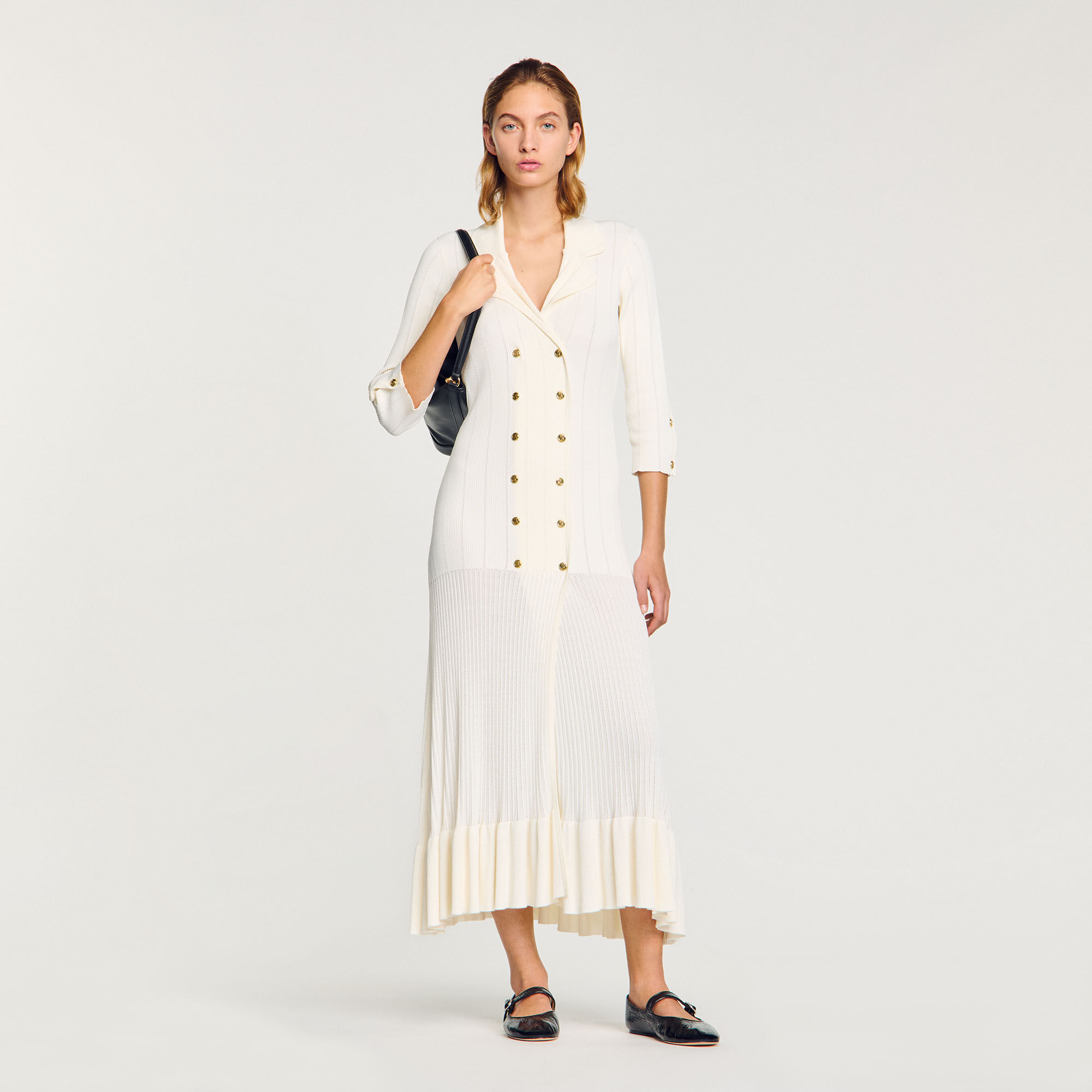 Sandro paris white dress outlet