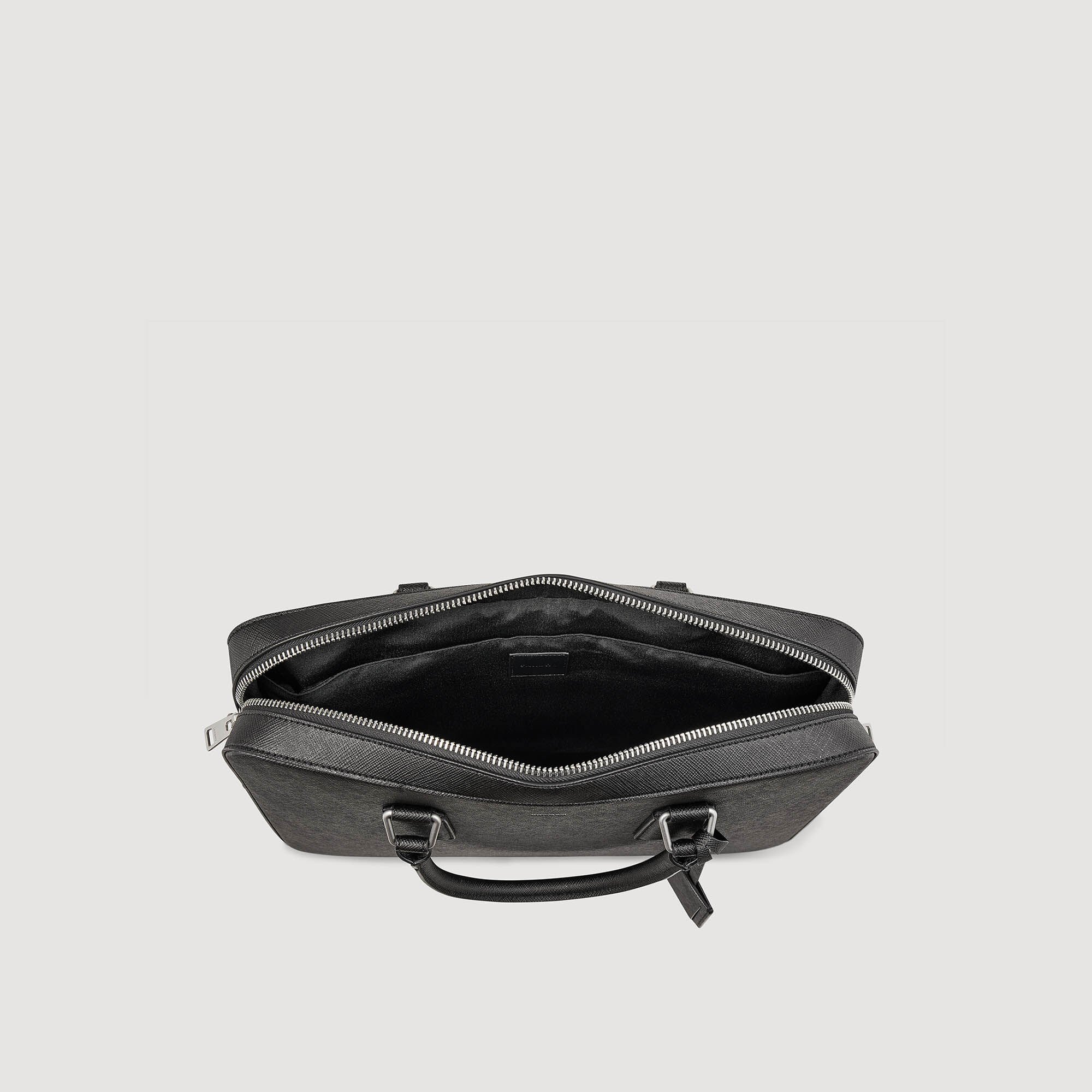 Reconstituted leather briefcase