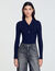 Rib knit cardigan
