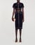 Rhinestone midi skirt
