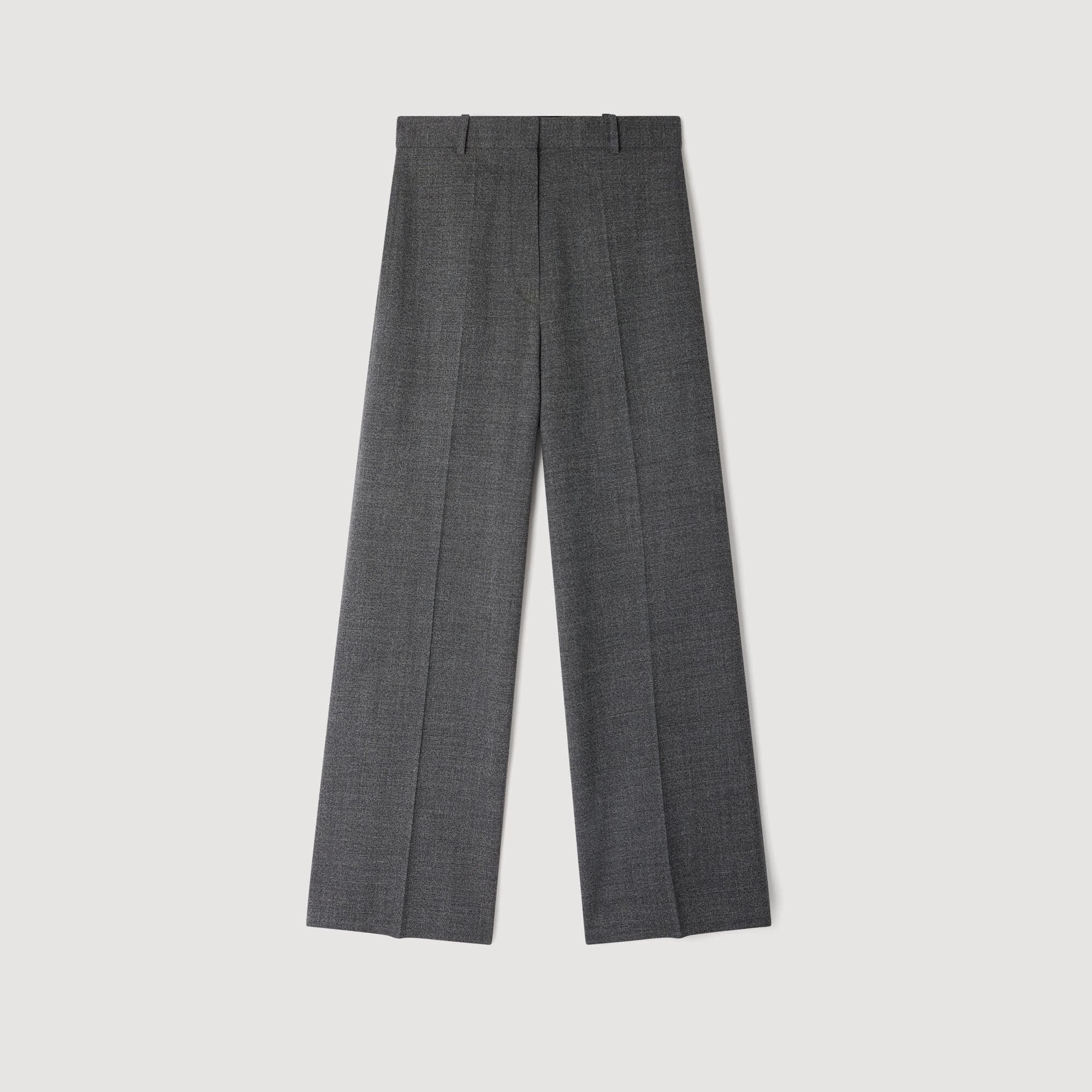 Straight and wide trousers