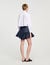 Cropped shirt with bow detail