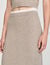 Maxi two-tone knit skirt