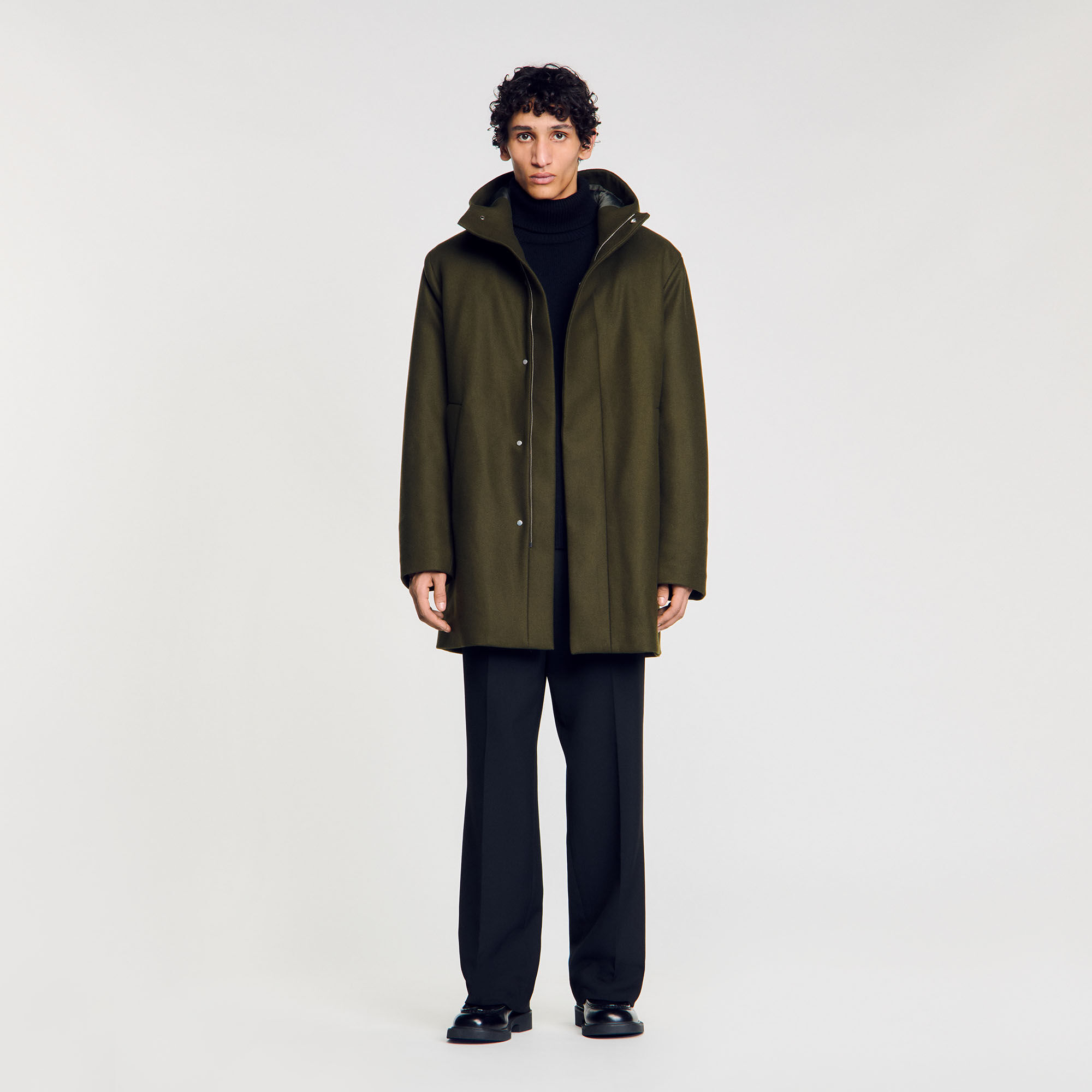 Sandro parka coat discount