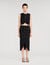 Buttoned midi skirt