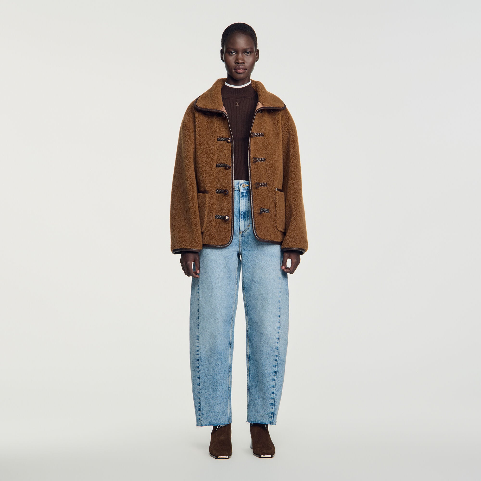 Short faux fur coat - Women | Sandro