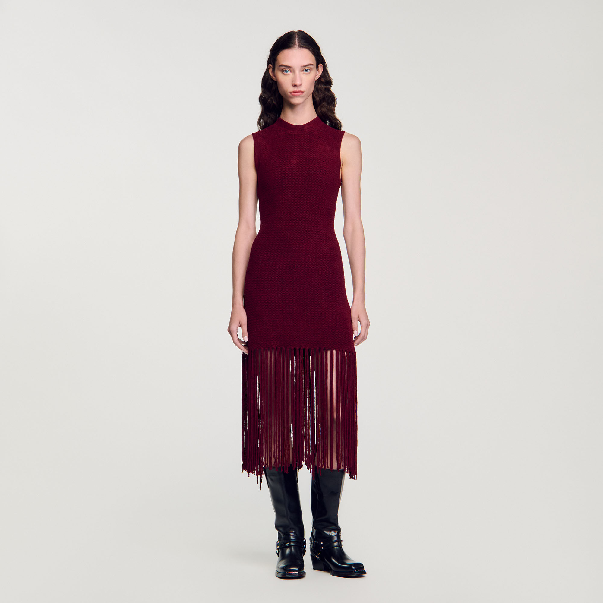 Velvet knit dress