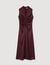 Draped satin-effect dress