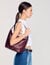 Leather bucket bag