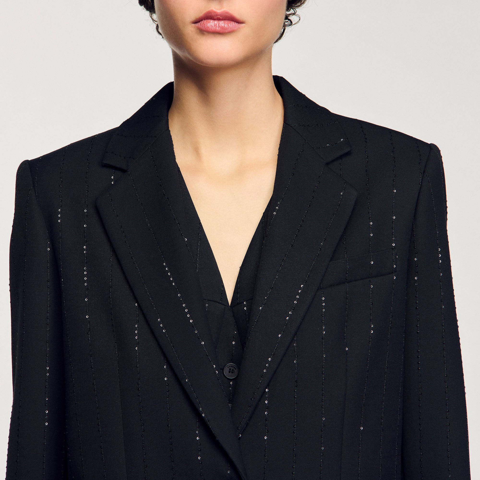 Sequinned suit jacket