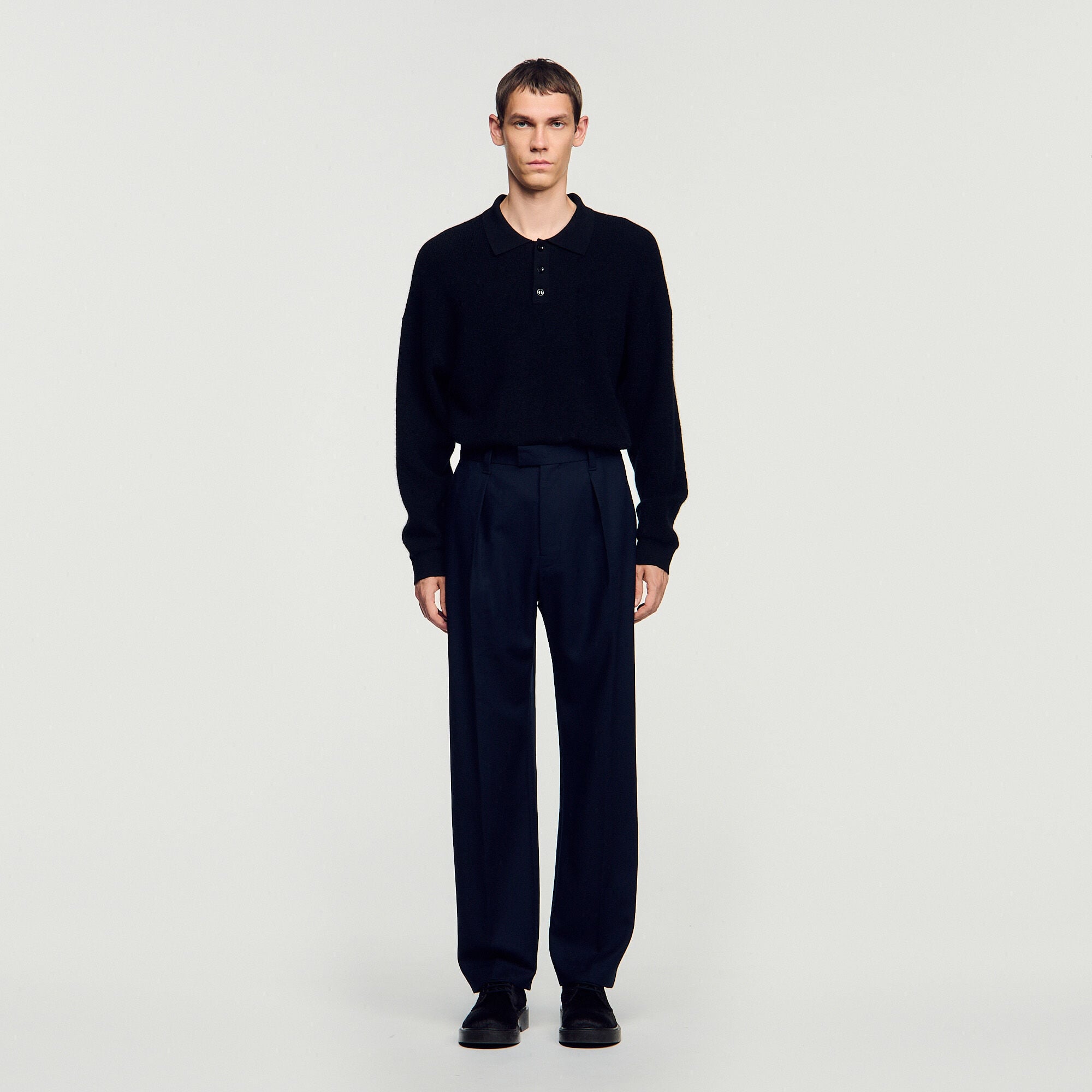 Wide-leg wool trousers - Men | Sandro