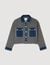 Denim and knitwear coatigan