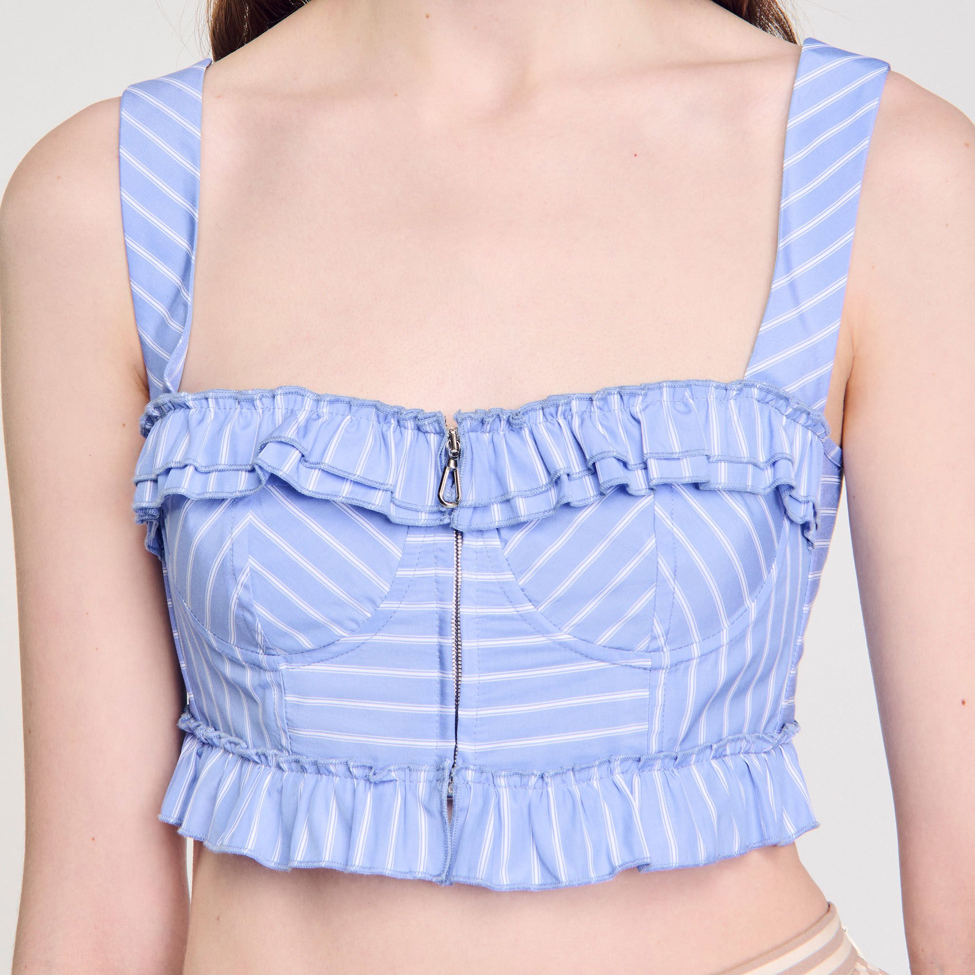 Striped crop top