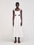 Lace trim maxi dress