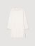 Short satin-effect beaded dress