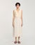 Pleated maxi dress