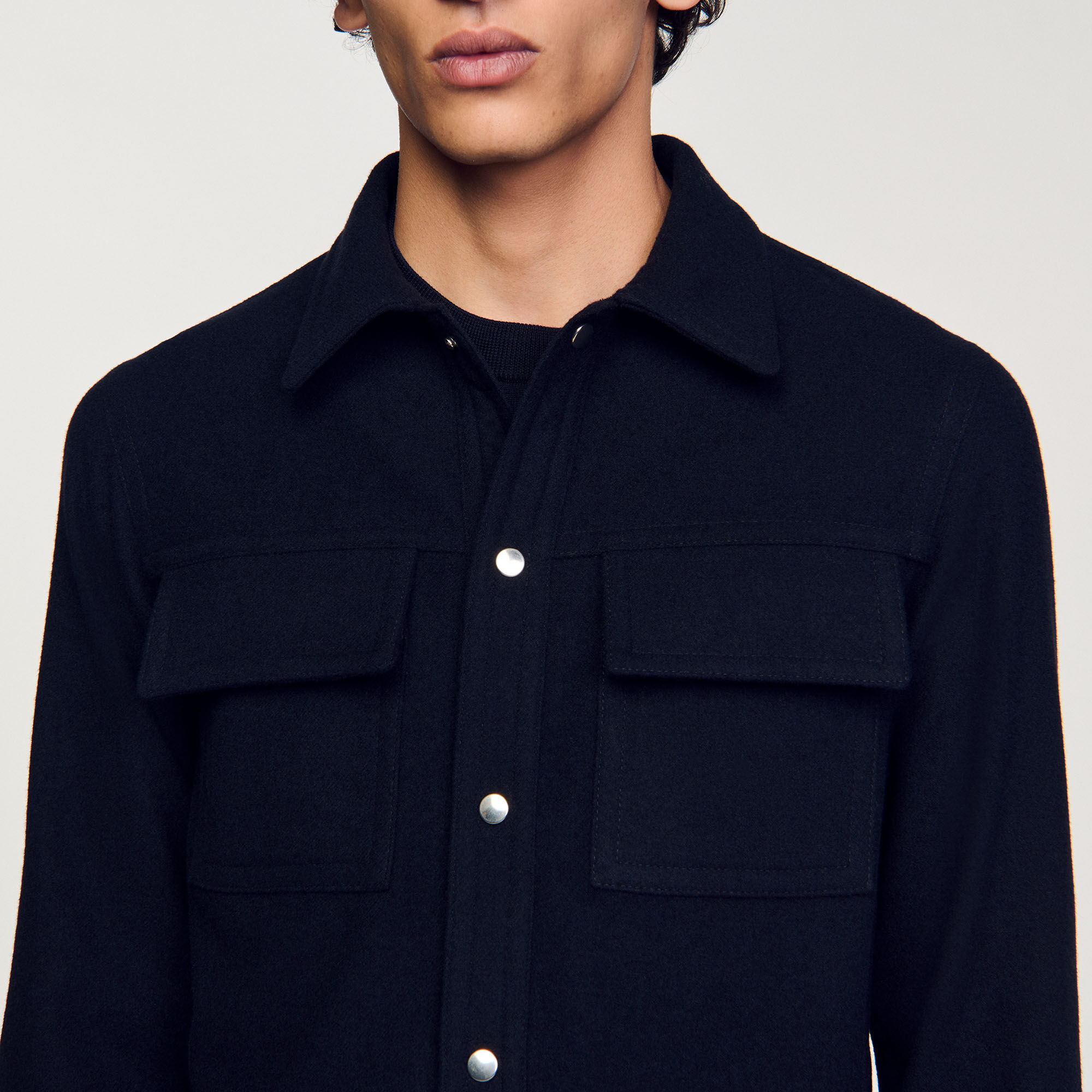 Wool overshirt