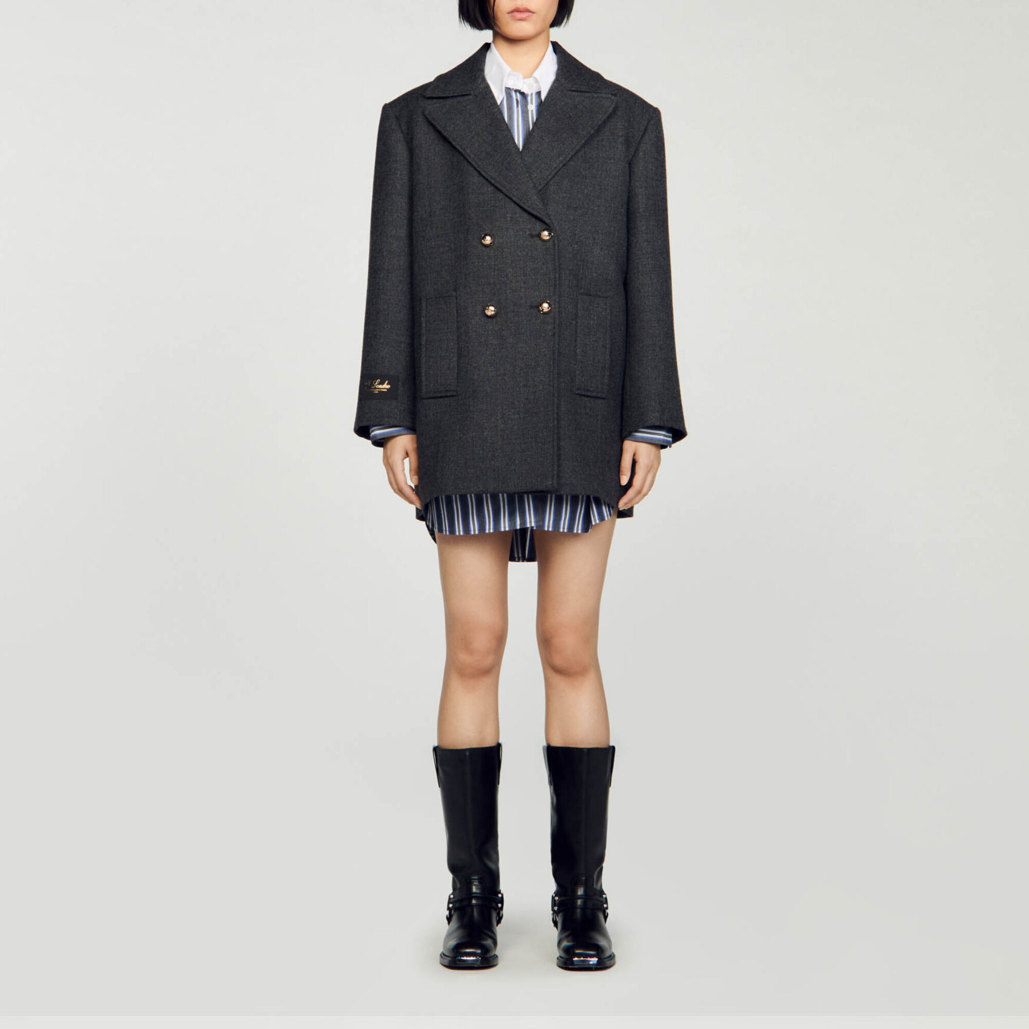 Peacoat with skirt clearance