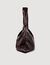 Large shiny leather bag