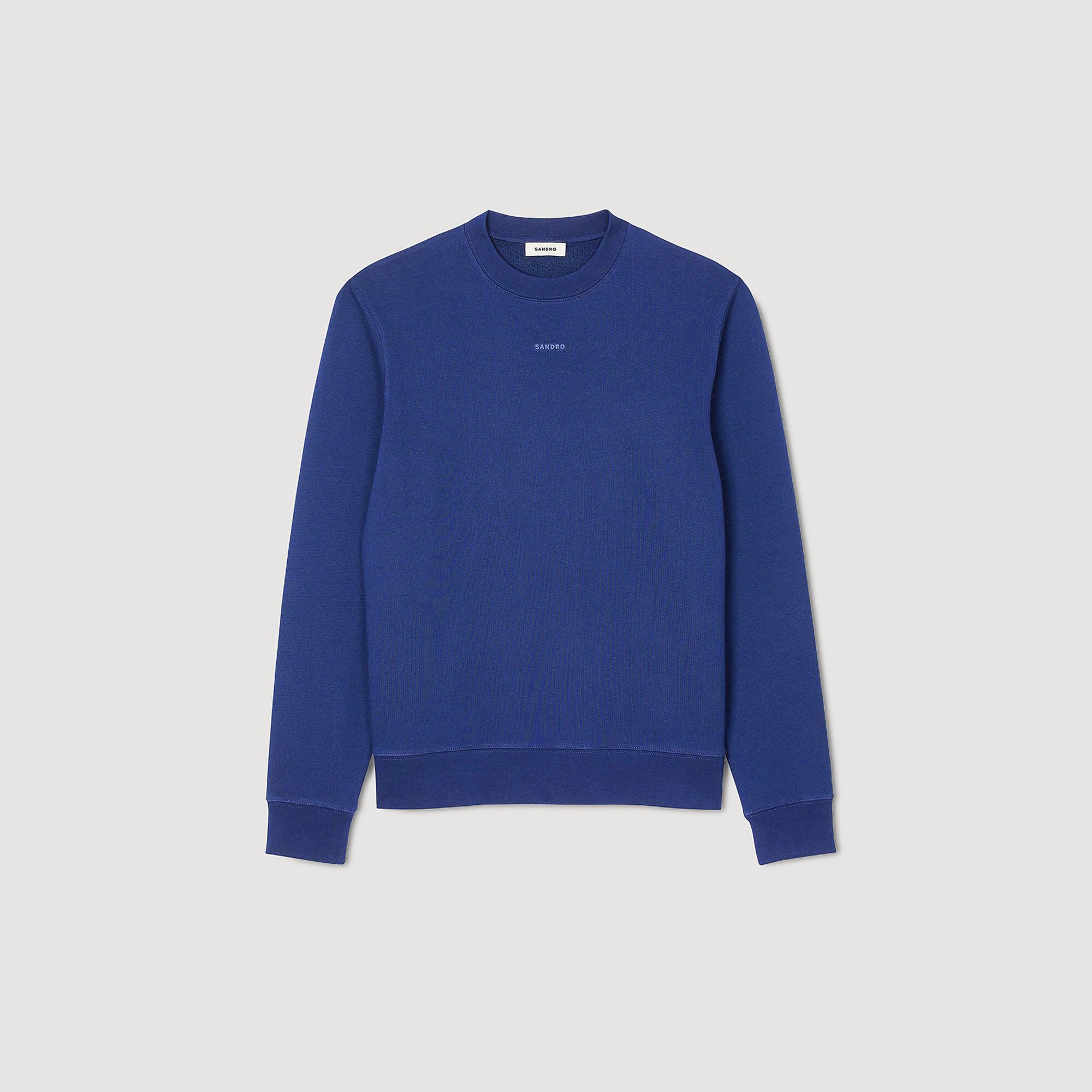 sandro ロゴスウェットシャツ SANDRO ロゴ スウェットシャツ | ブルー | FARFETCH JP