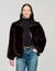 Short faux fur coat