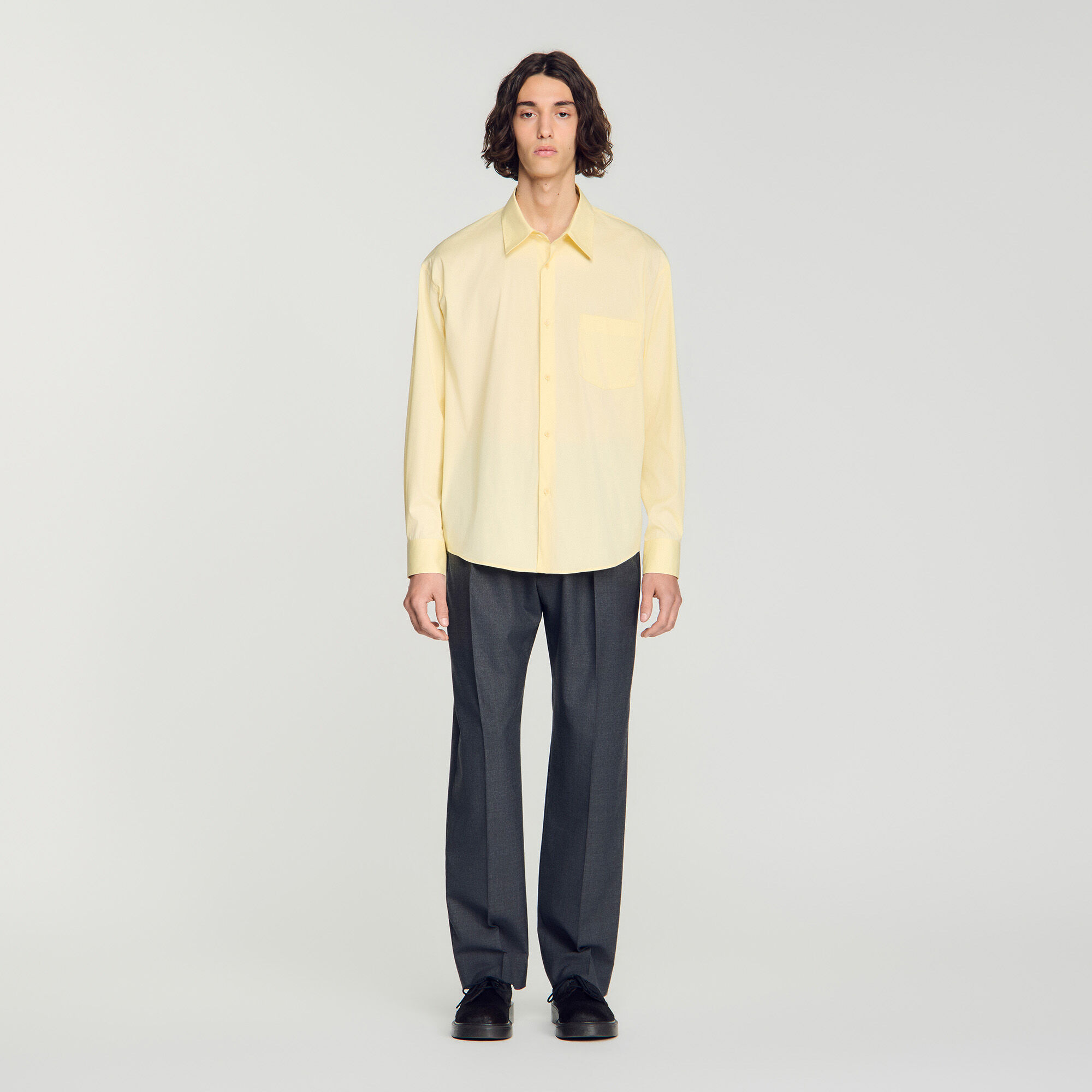 Oversized cotton shirt - Mixte | Sandro