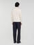 Wool sweater with zipped collar