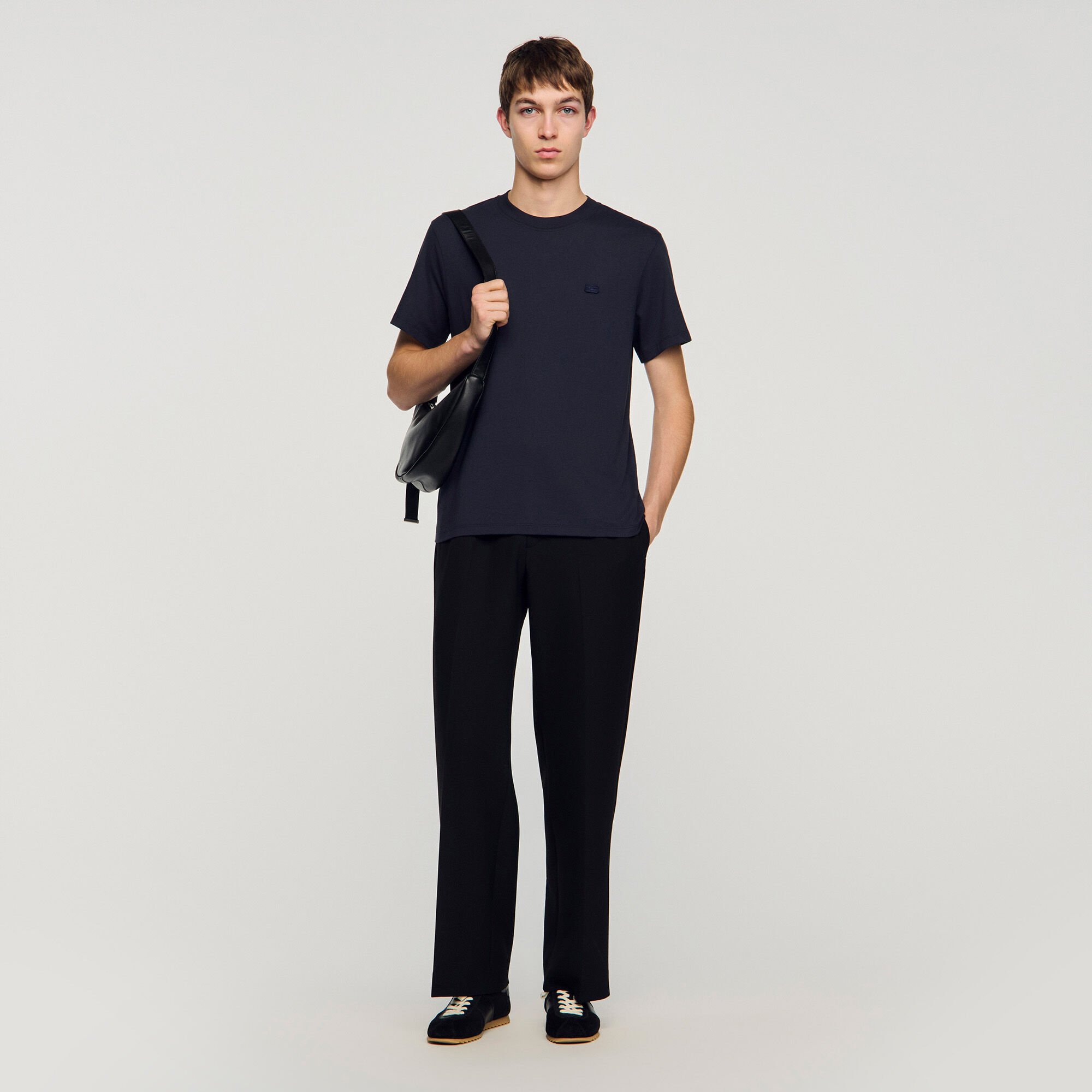 T-shirt with double S patch