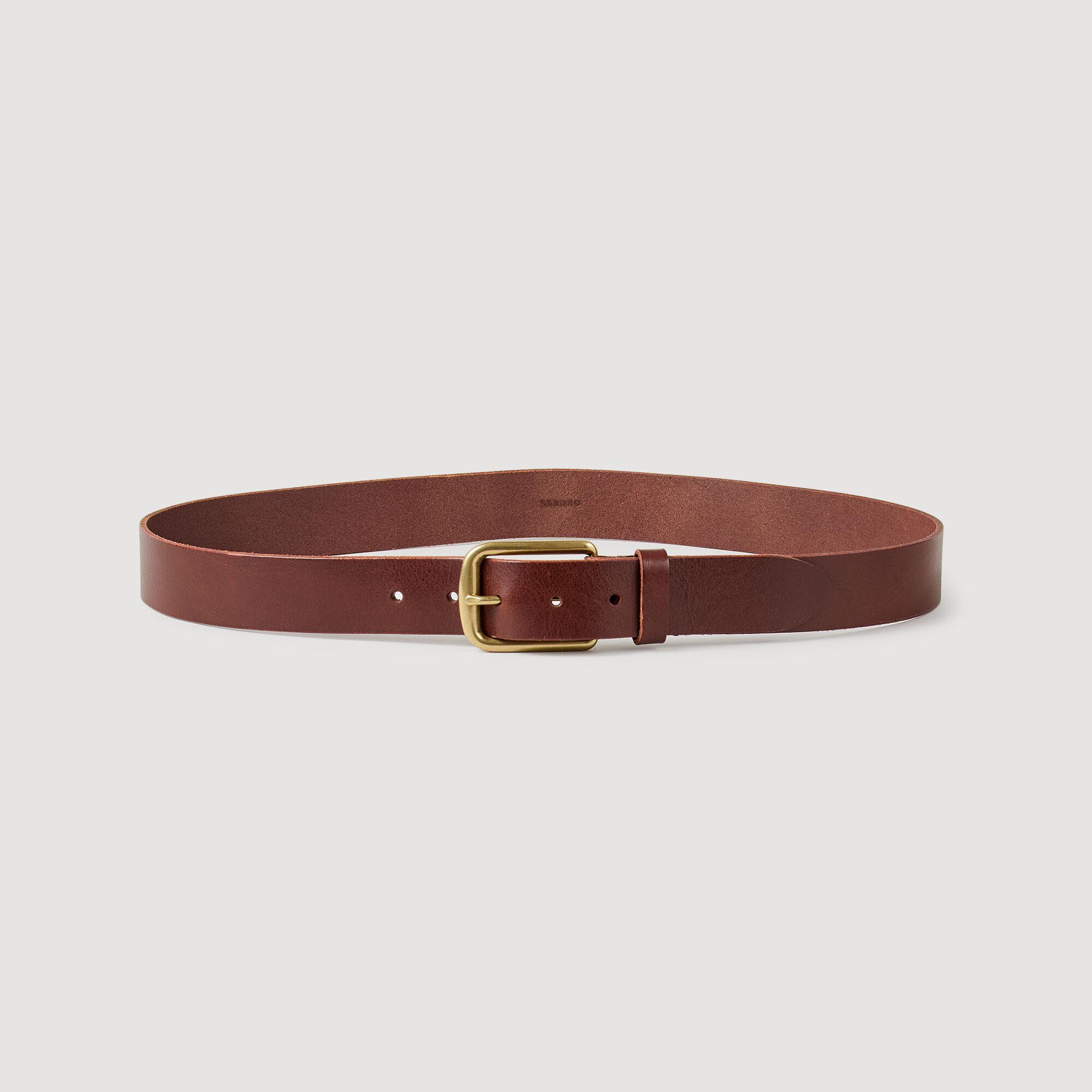 Leather belt