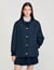 Puffer jacket with teddy collar