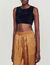 Crop top with rhinestones