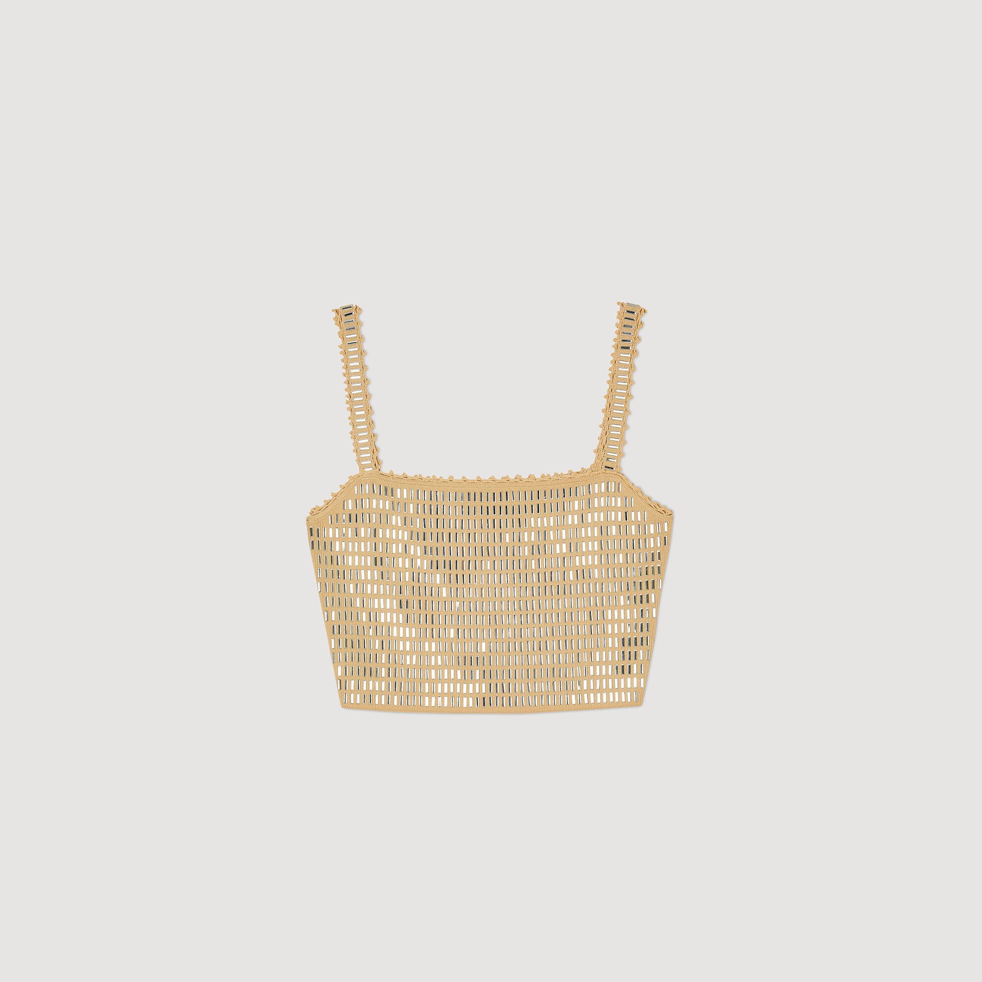 Rhinestone crop top