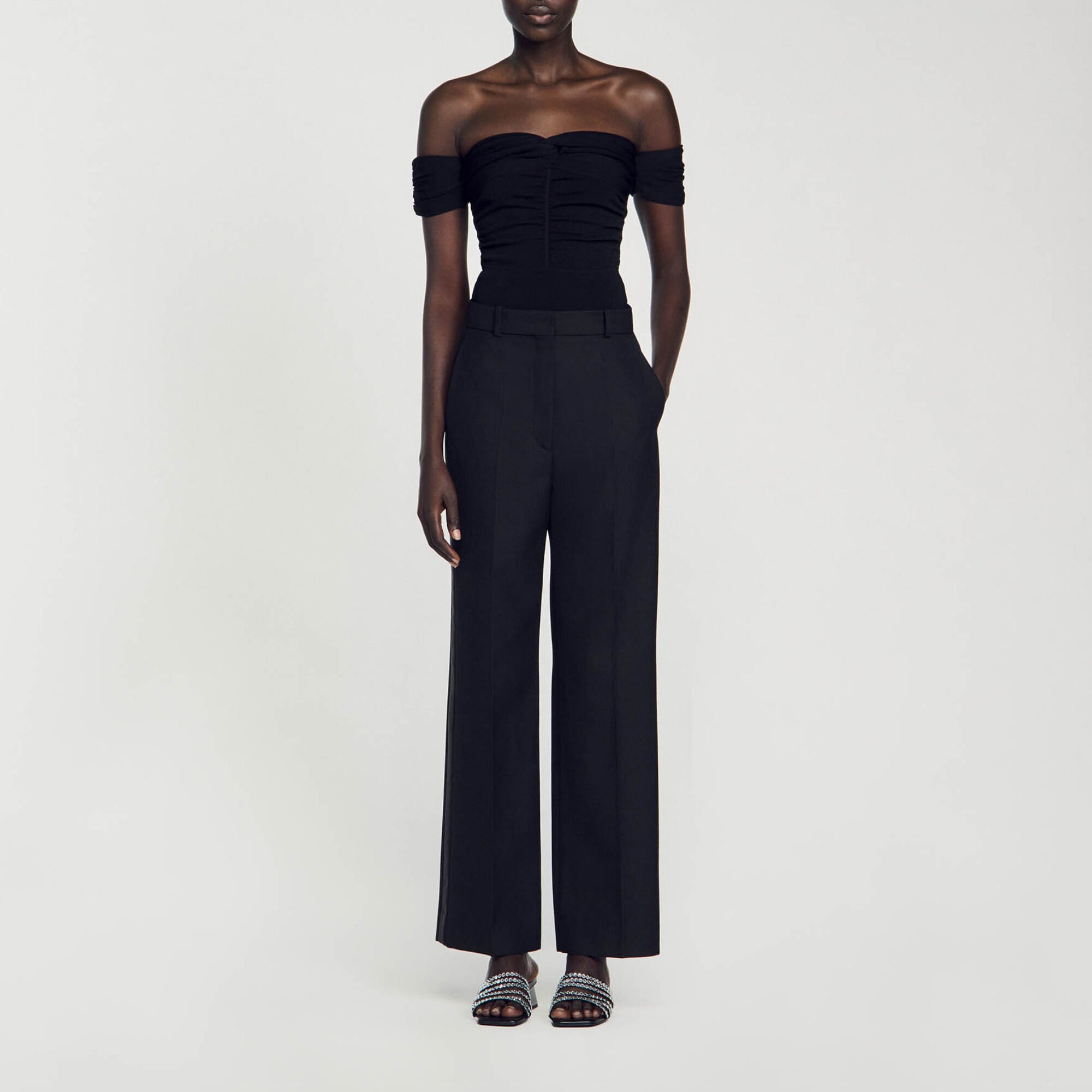 Straight-leg pants 