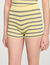 Striped knit shorts