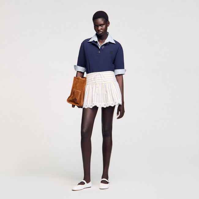 Striped skort