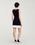 Mini knit dress with beaded neck