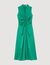 Draped satin-effect dress