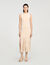 Fringed knit maxi dress