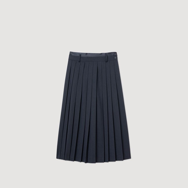 Maxi pleated skirt