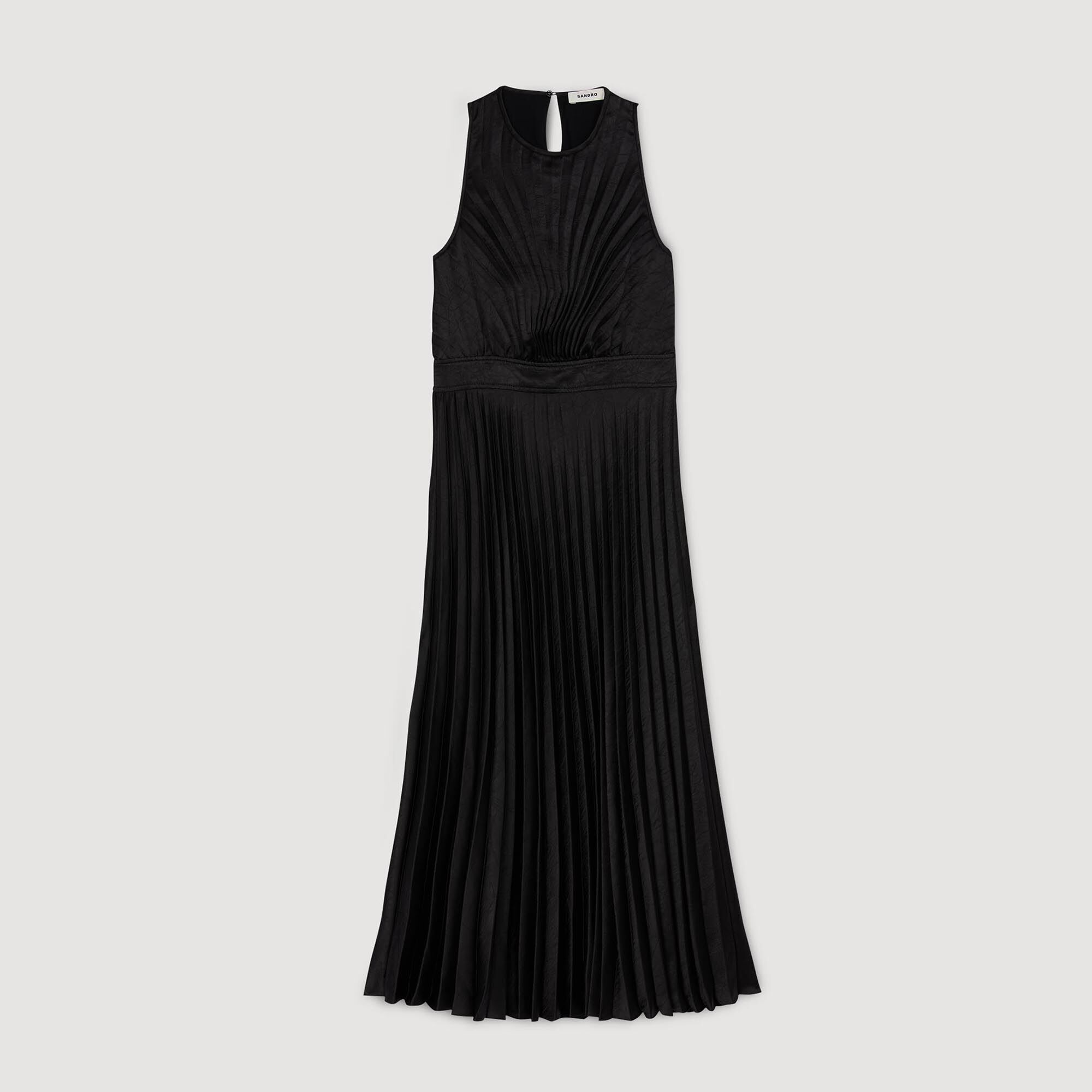 Pleated maxi dress