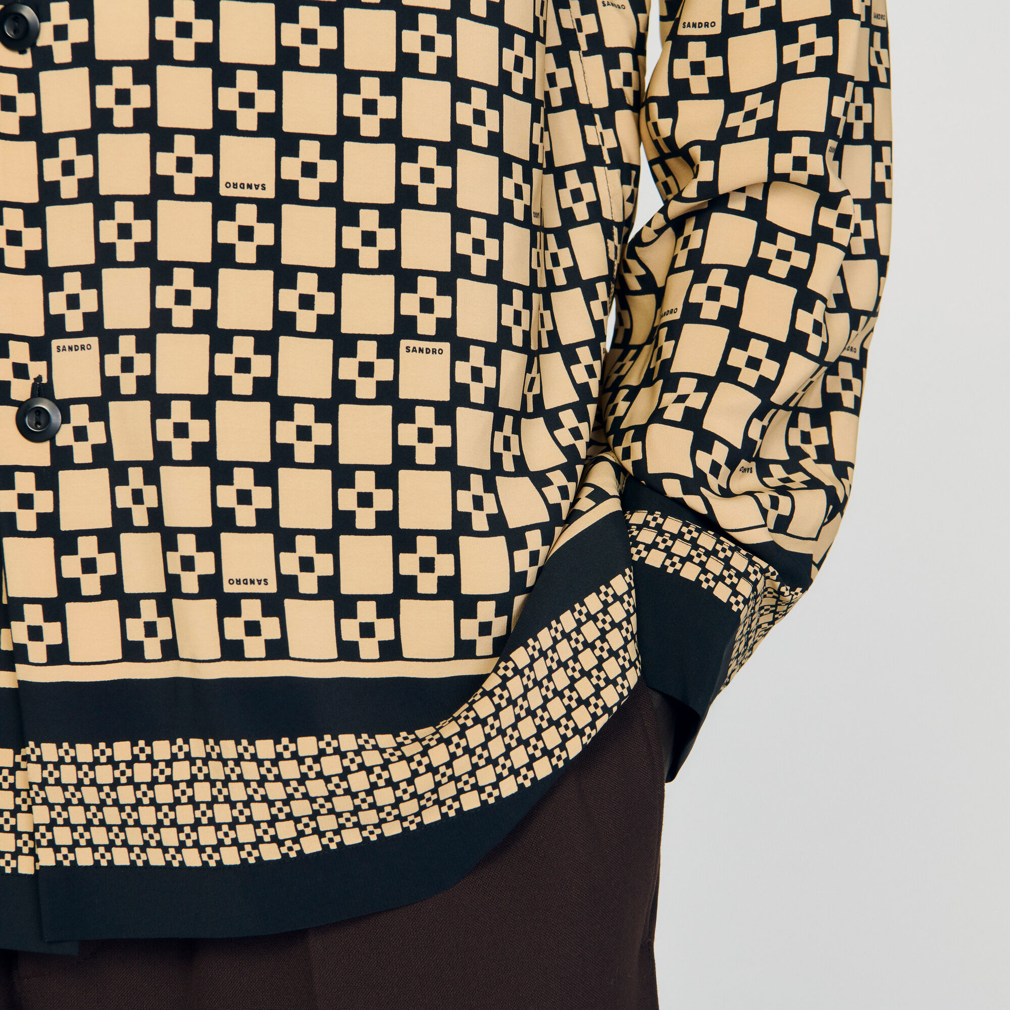 Printed loose-fit shirt