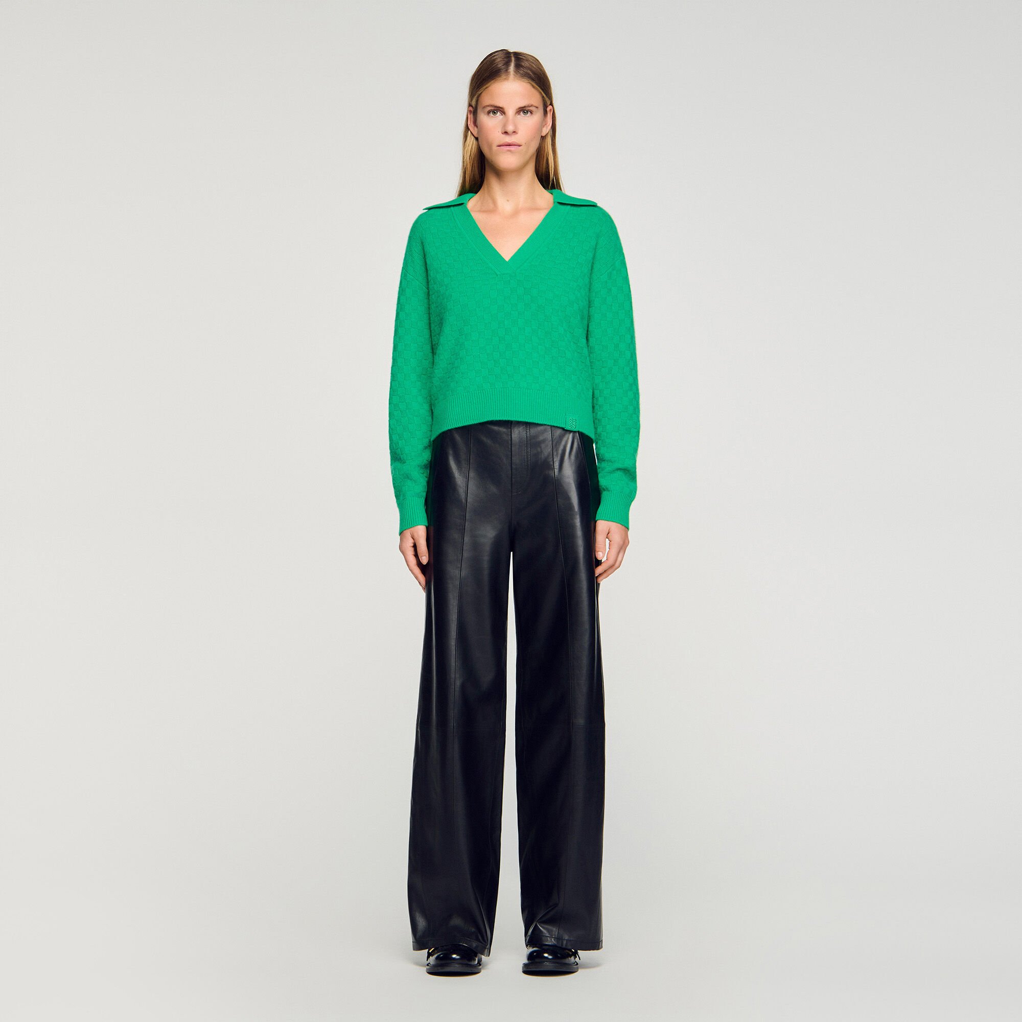 Polo-neck sweater