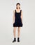 Mini knit dress with ruffles