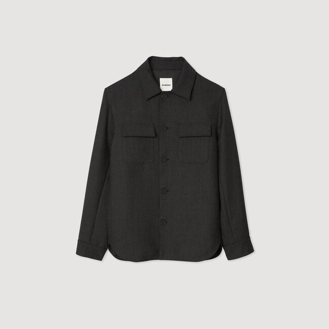 Wool overshirt
