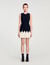 Two-tone mini knit dress