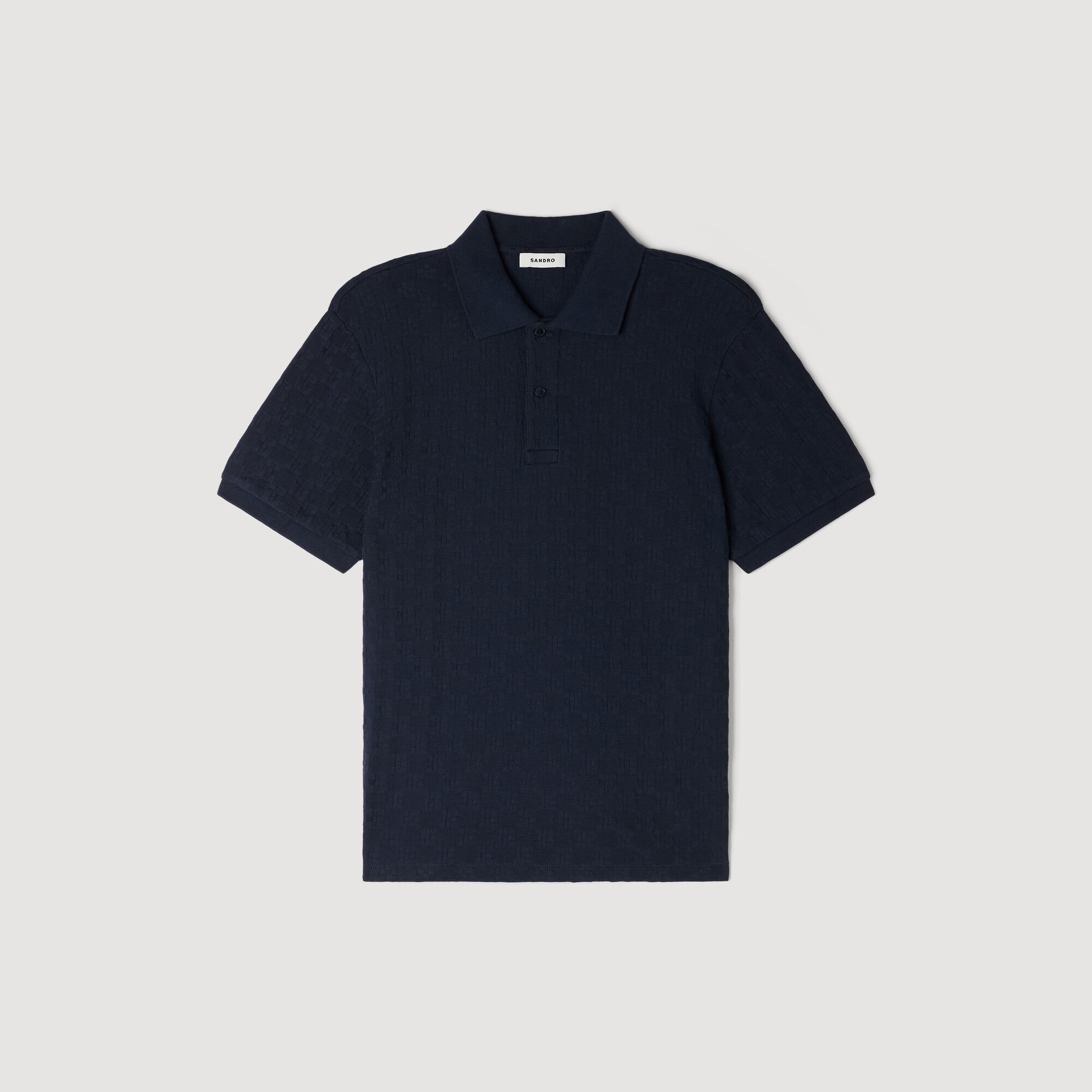 Square Cross jacquard polo shirt